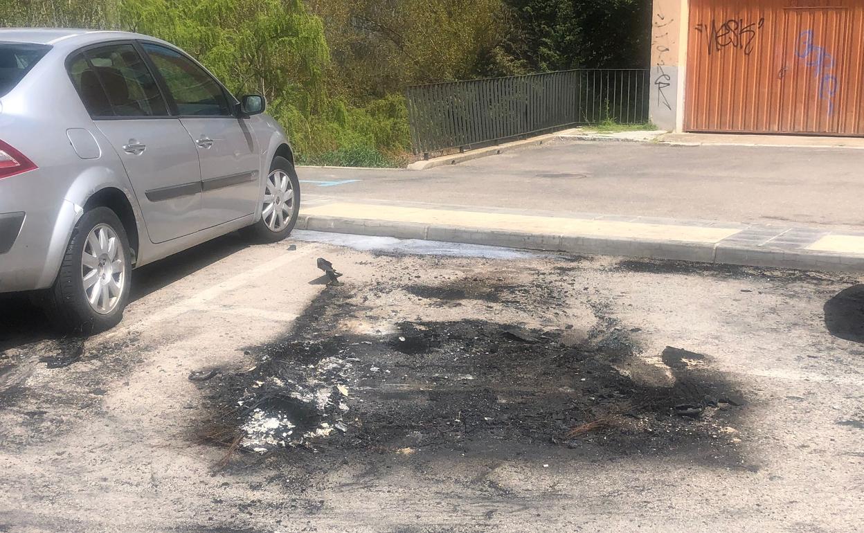 Las huellas de los incendios son bien visibles en Aranda.