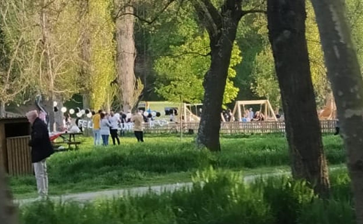La ambulancia en el parque de Fuentesblancas.