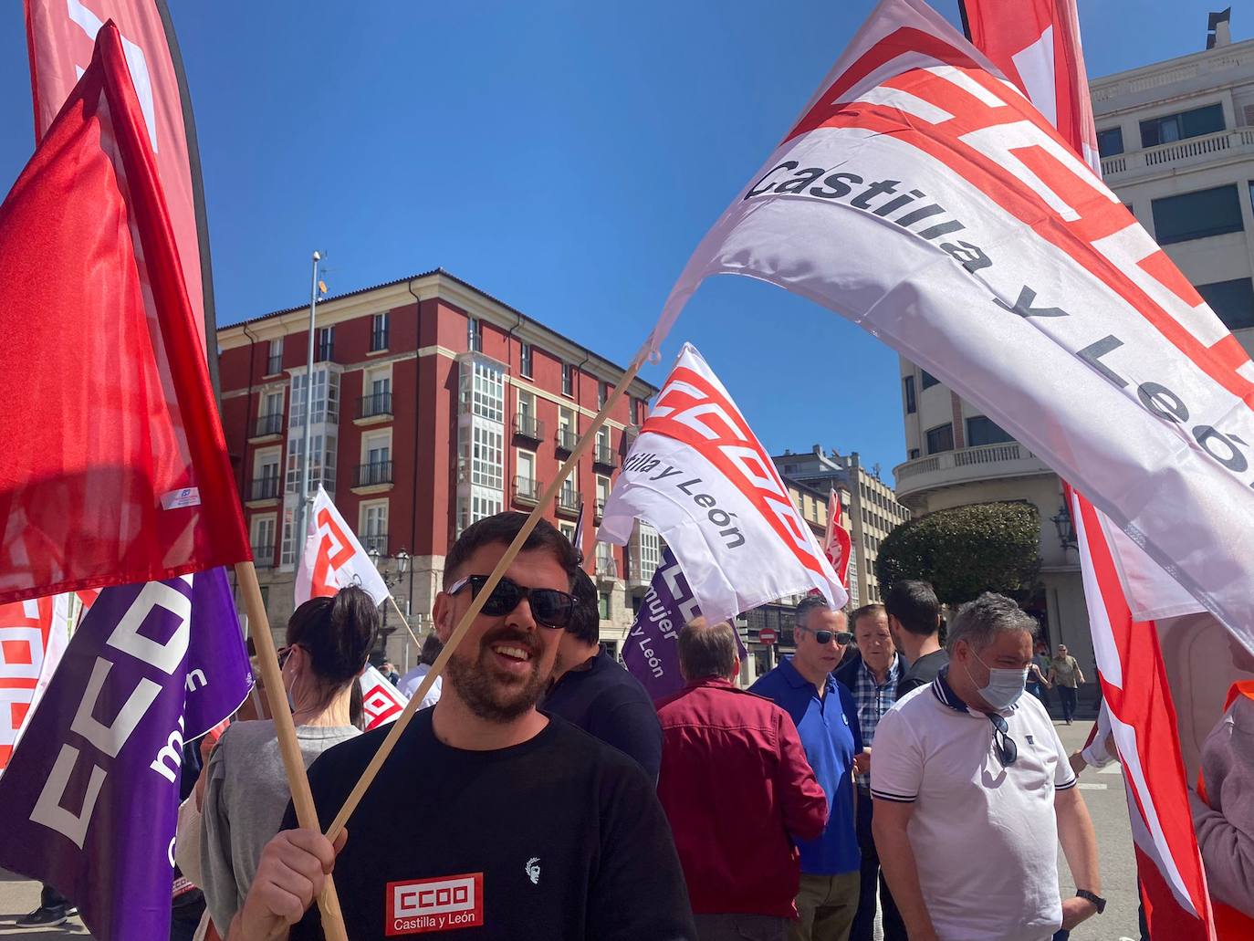 Fotos: Manifestación del Primero de Mayo en Burgos