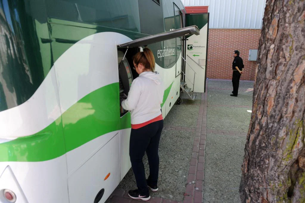 Algunas entidades ofrecían el servicio de un cajero móvil en la provincia de Burgos, algo que también se ha perdido 