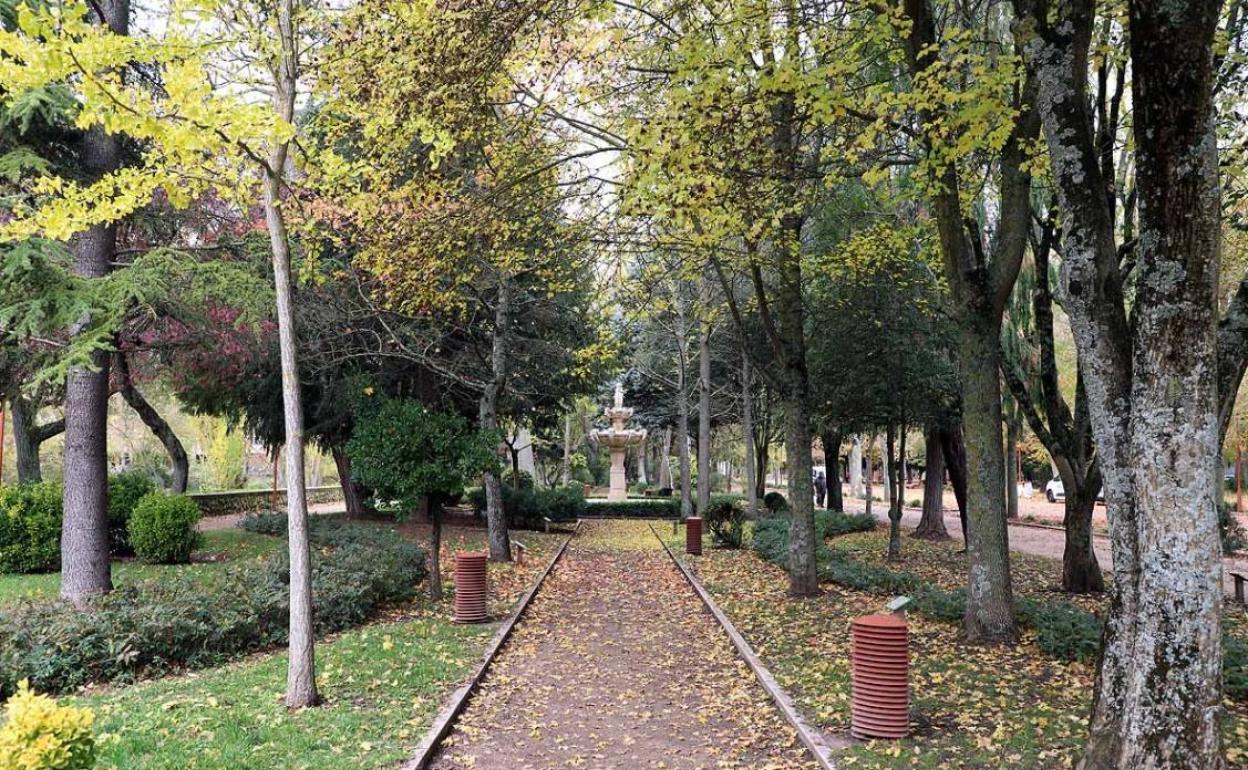 Imagen de archivo de un parque de Burgos. 