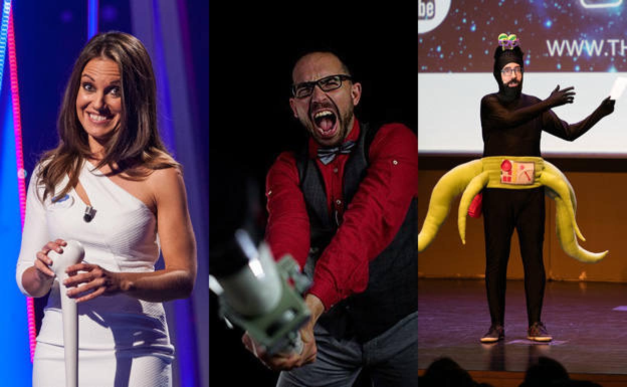 Patricia Martínez, Manuel González y Miguel Abril. 