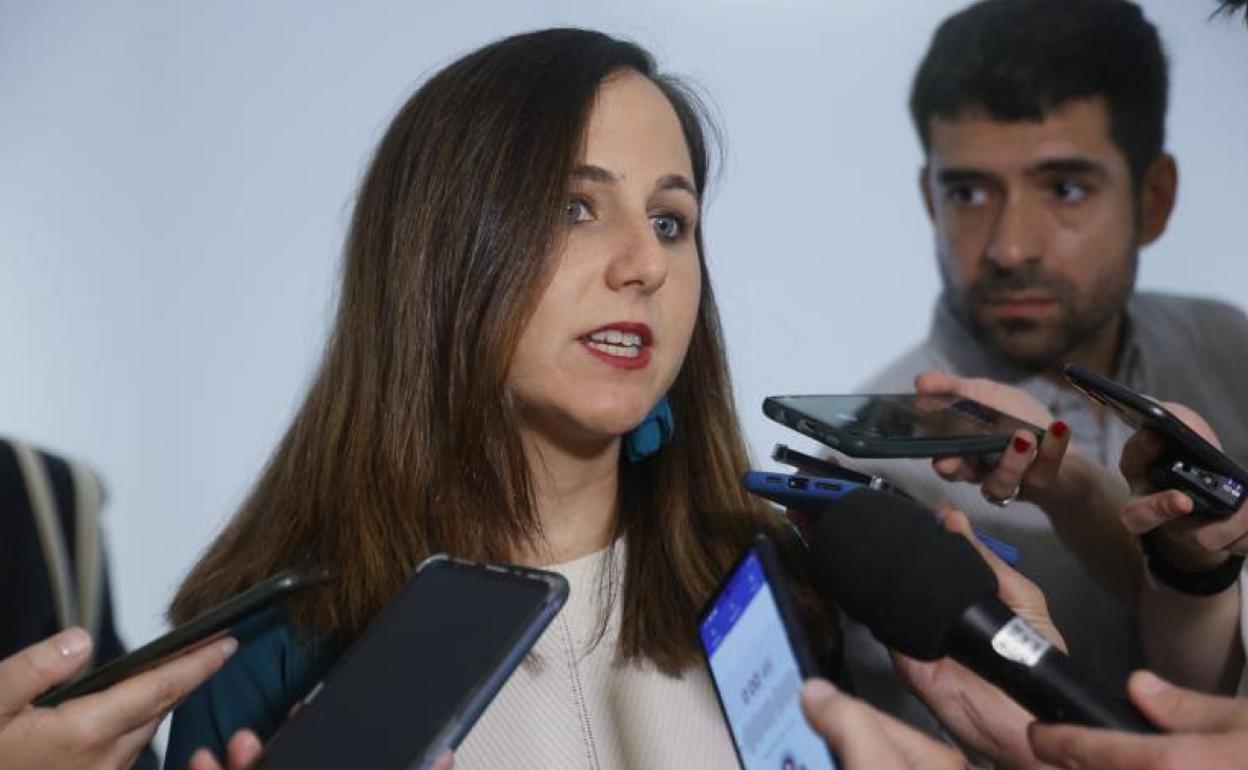 La ministra de Derechos Sociales y secretaria general de Podemos, Ione Belarra.