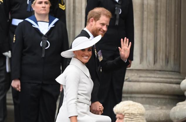 3 de Junio | Los duques de Sussex entran en la catedral de Saint Paul, en Londres 