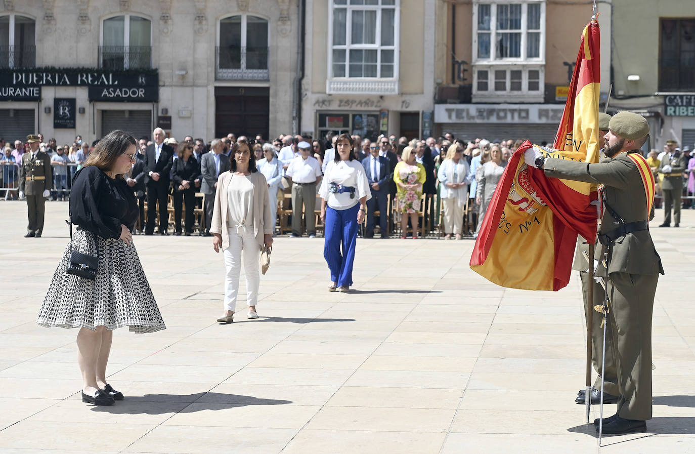 La Catedral de Burgos apadrina el acto de la jura civil de bandera y el homenaje a los caídos del ejército