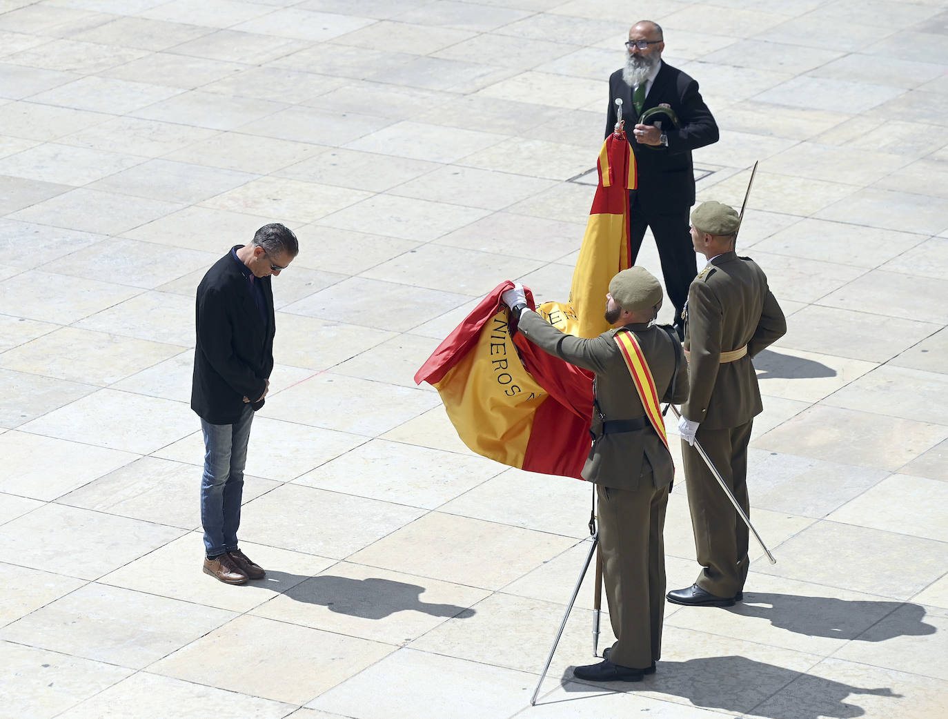 La Catedral de Burgos apadrina el acto de la jura civil de bandera y el homenaje a los caídos del ejército