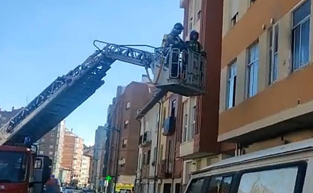 Sofocado un conato de incendio en la calle San Francisco de Burgos