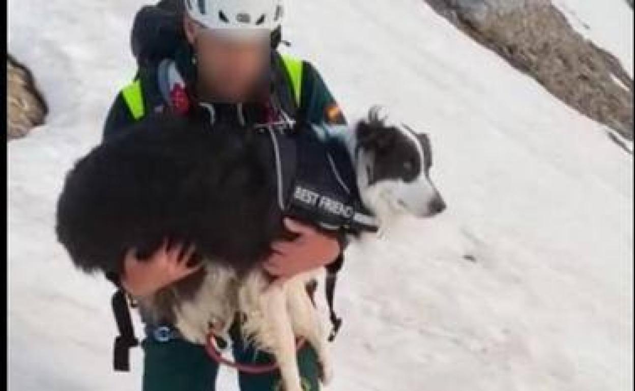 Imagen del rescate en Picos de Europa.