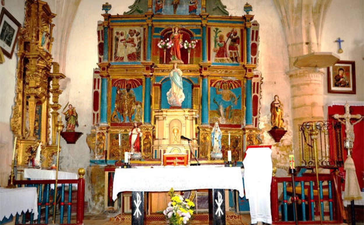 Retablo de la iglesia de Terradillos de Sedano. 