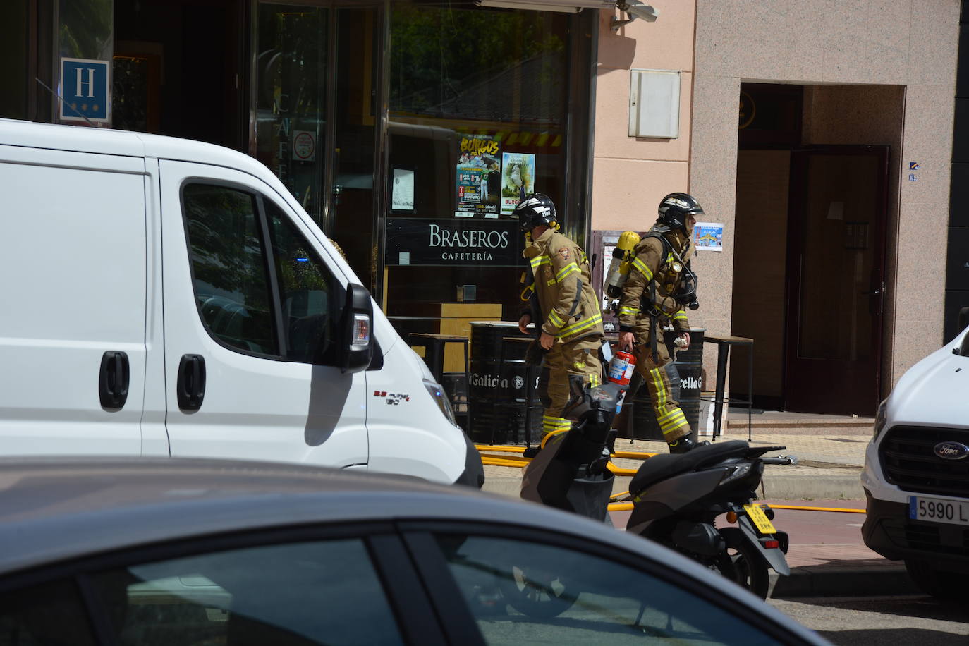 Fotos: Incendio sin heridos en el hotel Los Braseros de Burgos