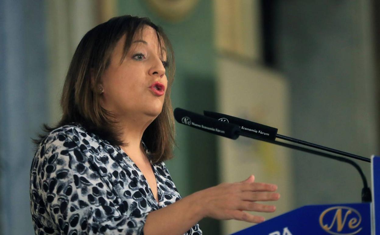 La presidenta del Grupo Socialdemócrata en el Parlamento Europeo, Iratxe García. 