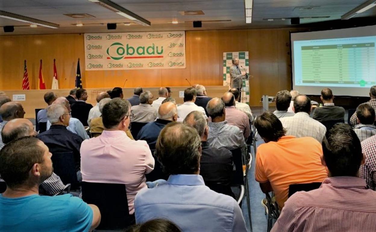 Rafael Sánchez, director general, presenta los resultados a los socios. 