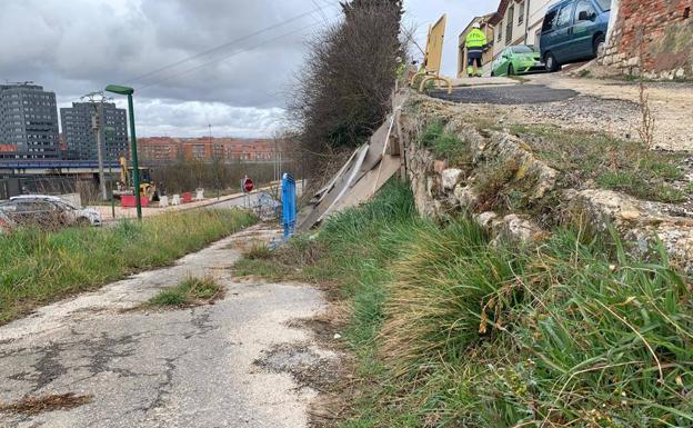 Paralizan cuatro meses la obra del talud del Paseo de los Pisones por falta de materiales