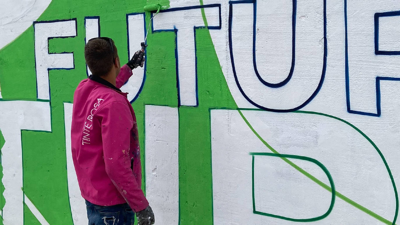 Murales artísticos creado por Tinte Rosa en Tubilla del Lago, Villangómez y Belorado