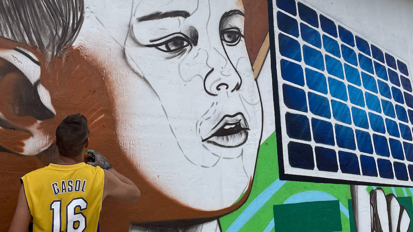 Murales artísticos creado por Tinte Rosa en Tubilla del Lago, Villangómez y Belorado