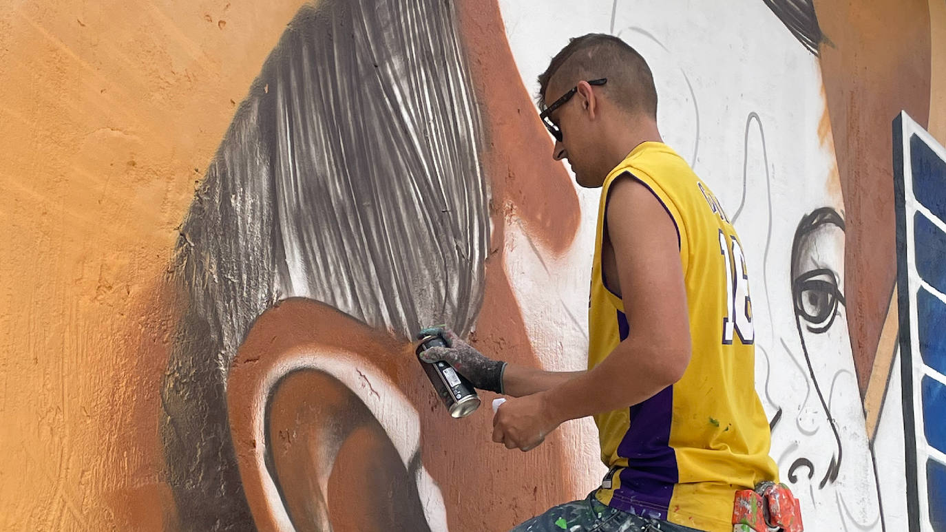 Murales artísticos creado por Tinte Rosa en Tubilla del Lago, Villangómez y Belorado