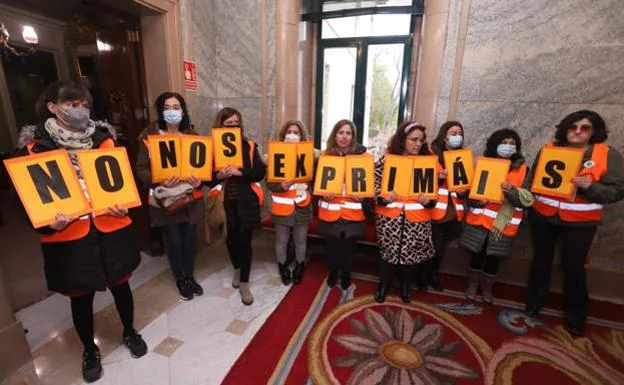Ritmo lento pero aceptable para cumplir los compromisos con las trabajadoras sociales de Burgos