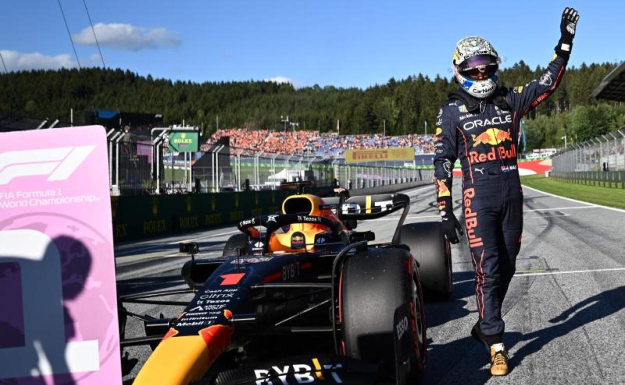 Max Verstappen, tras lograr la pole para la clasificación al sprint.