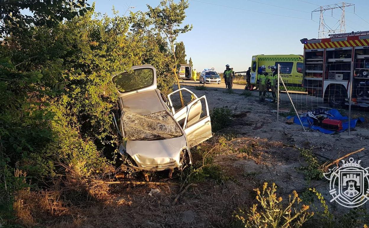 Accidente ourrido en Sotragero este sábado.