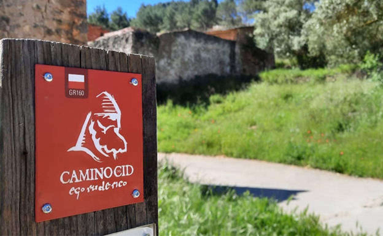 Baliza del Camino del Cid. 