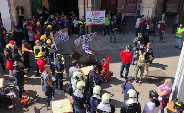 Los bomberos de Aranda volverán a manifestarse tras los incumplimientos del Ayuntamiento