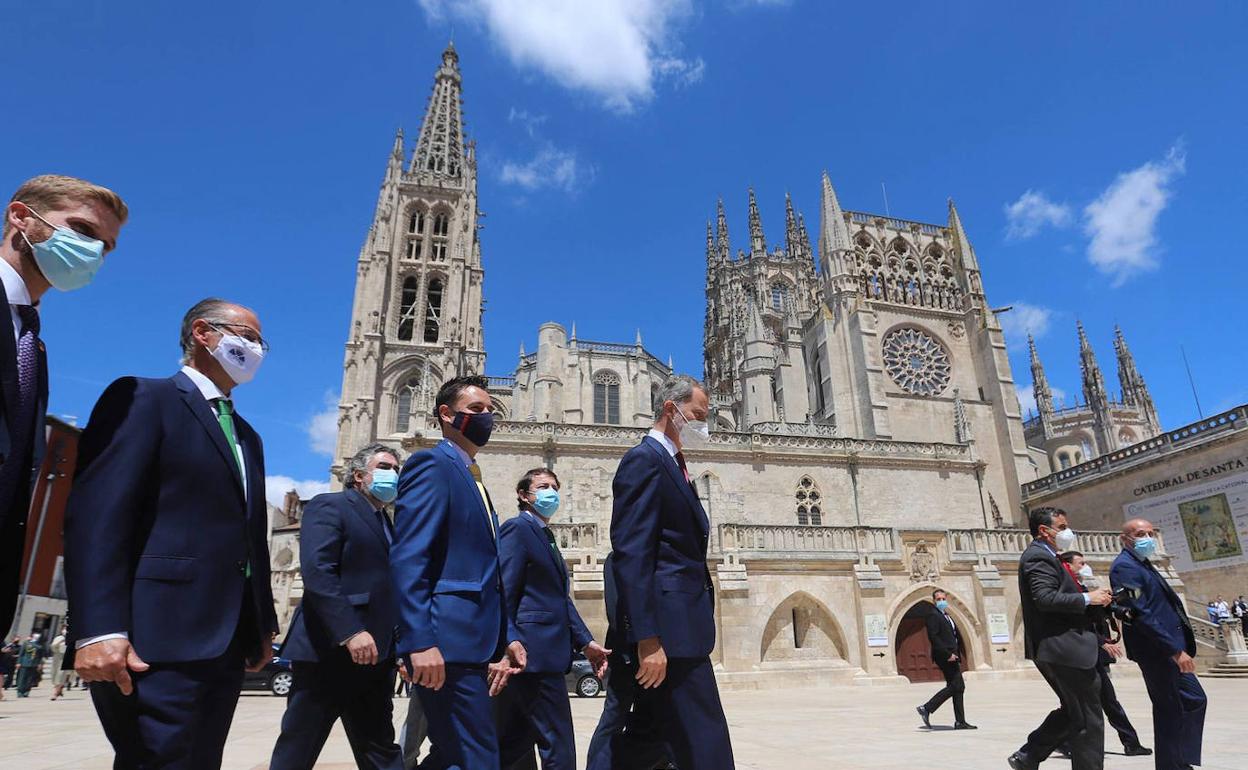 Felipe VI inauguraba hace un año la muestra de Las Edades del Hombre en la Catedral de Burgos.