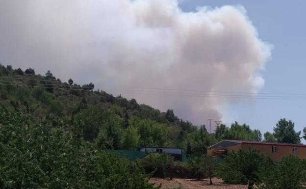 Incendio forestal de nivel 2 en Burgos.