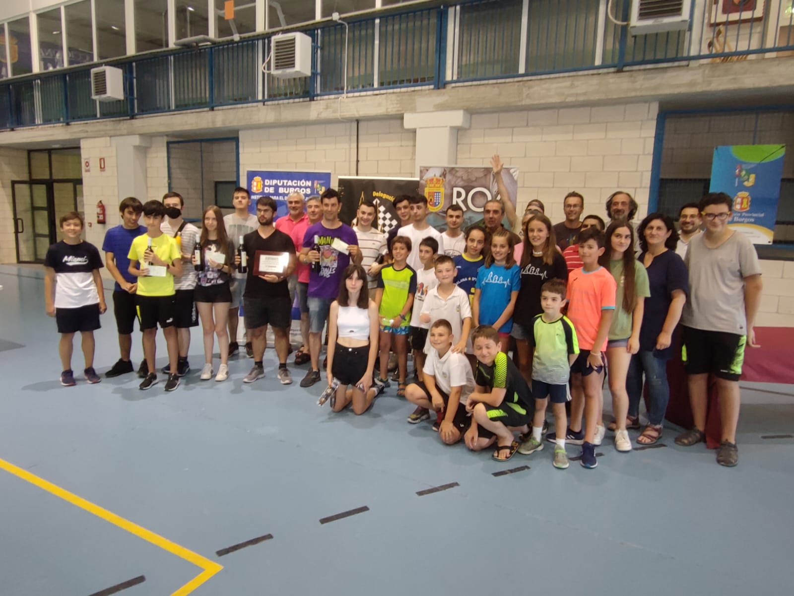 Participantes del circuito de ajedrez.