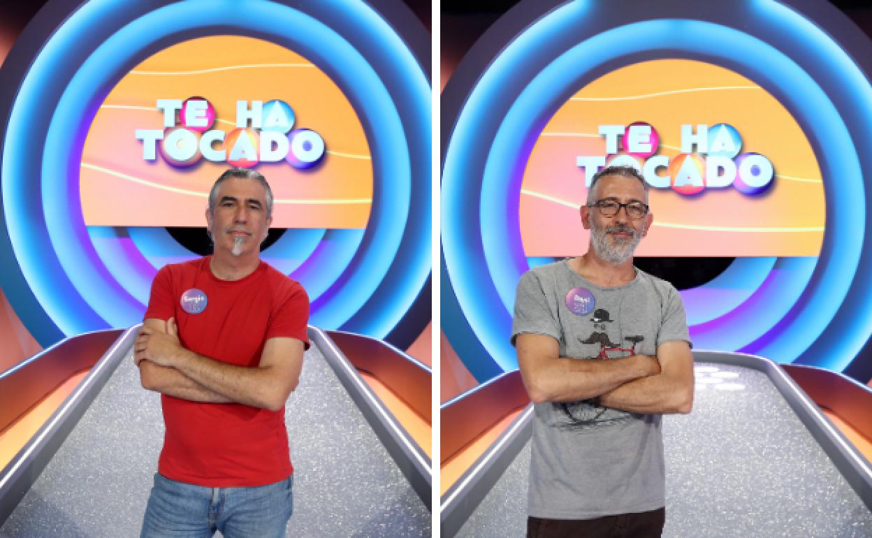 Sergio y Dani García, los hermanos arandinos, en el concurso 'Te ha tocado'.