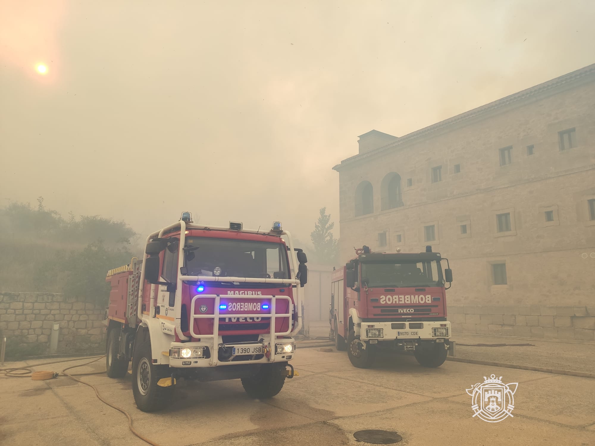 Fotos: Los Bomberos de Burgos en el incendio de Quintanilla del Coco