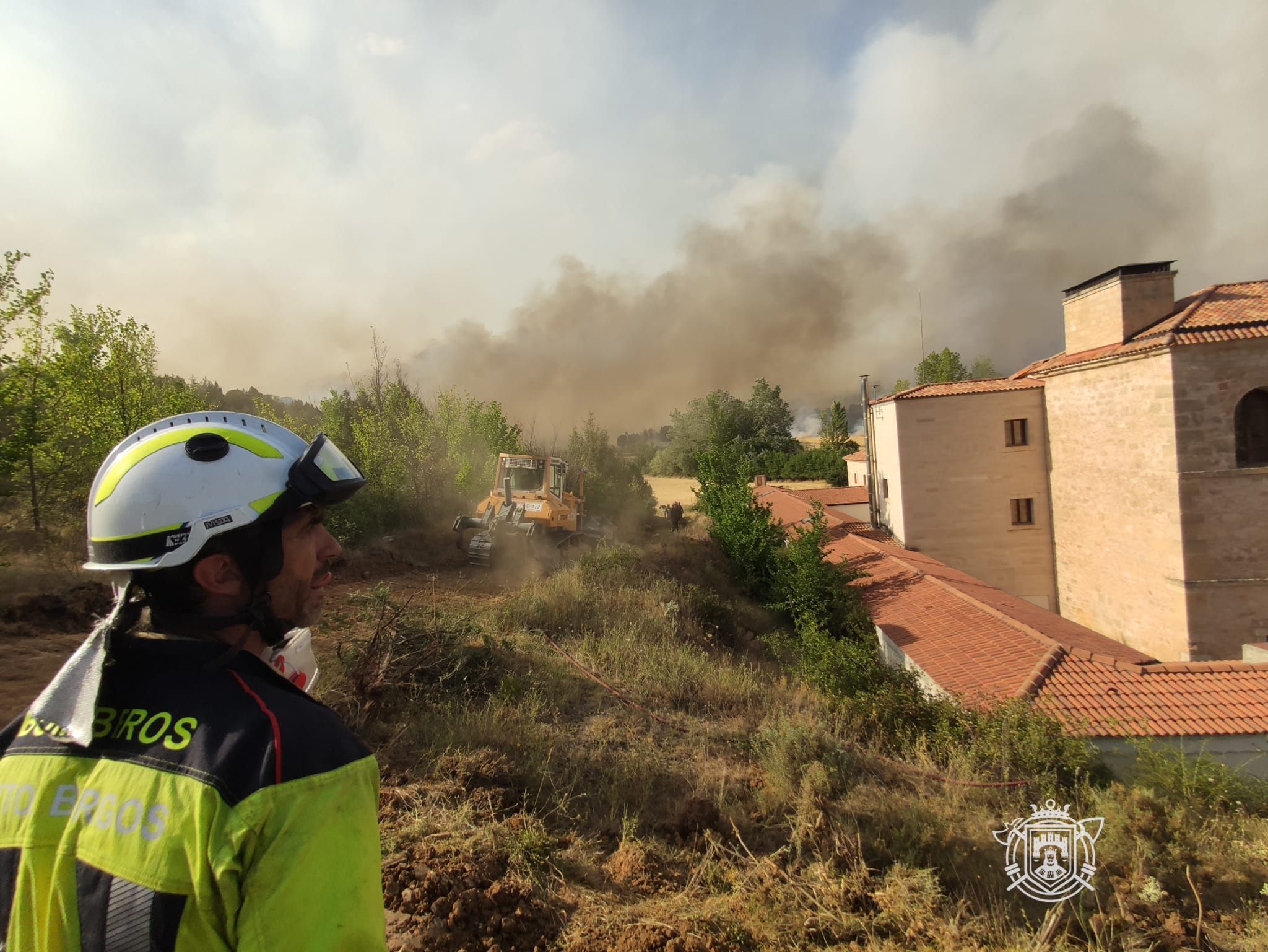 Fotos: Los Bomberos de Burgos en el incendio de Quintanilla del Coco