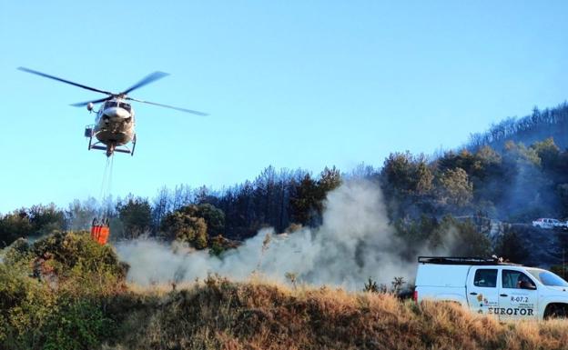 Controlado el incendio de Miranda tras arrasar unas 36 hectáreas