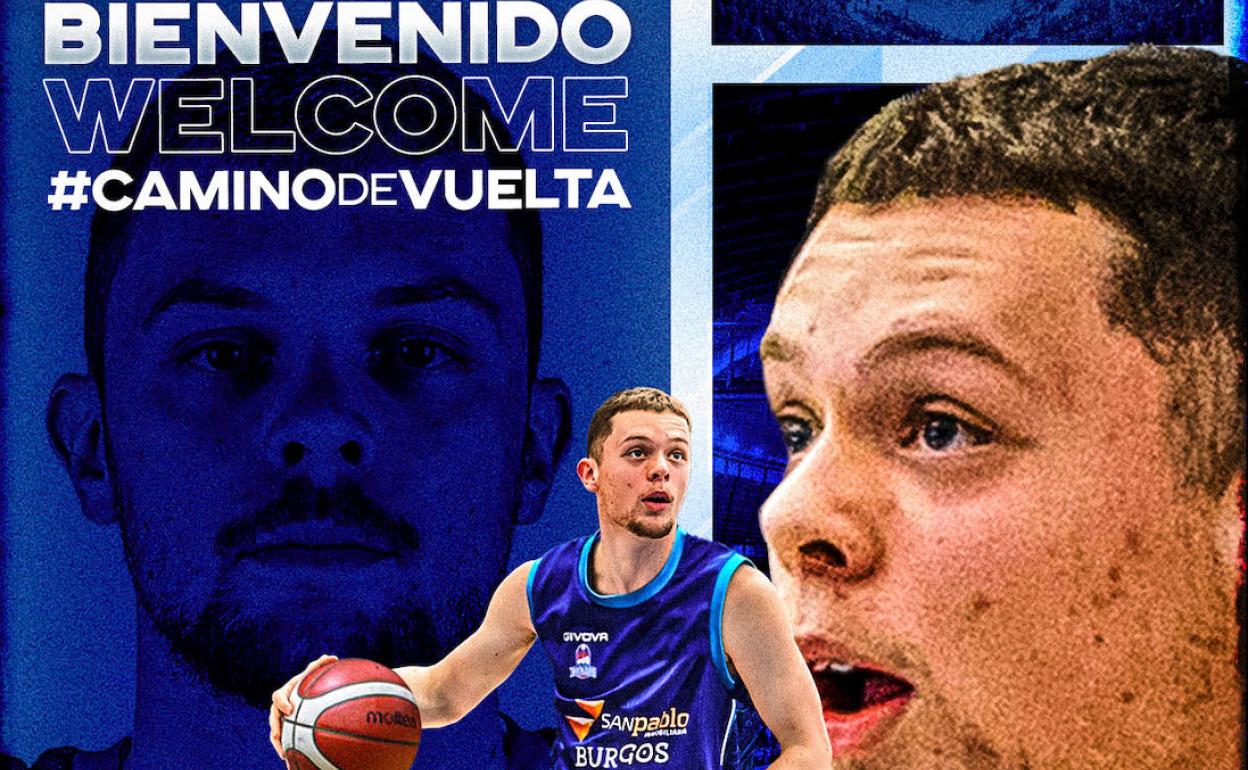 Cartel anunciador de la llegada de Andrija Marjanovic. 