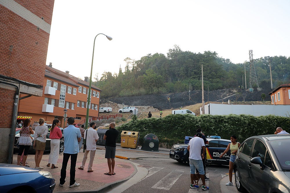 Fotos: Incendio en el Parque del Castillo de Burgos