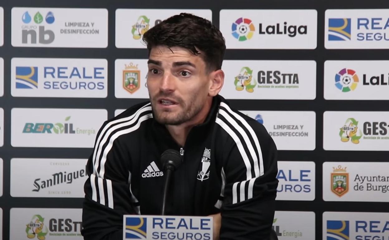 Fran García en sala de prensa.