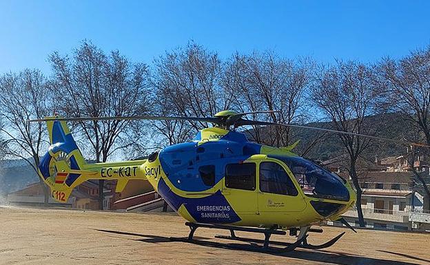 Dos heridos en una colisión frontal entre dos turismos en la N-627 en Burgos