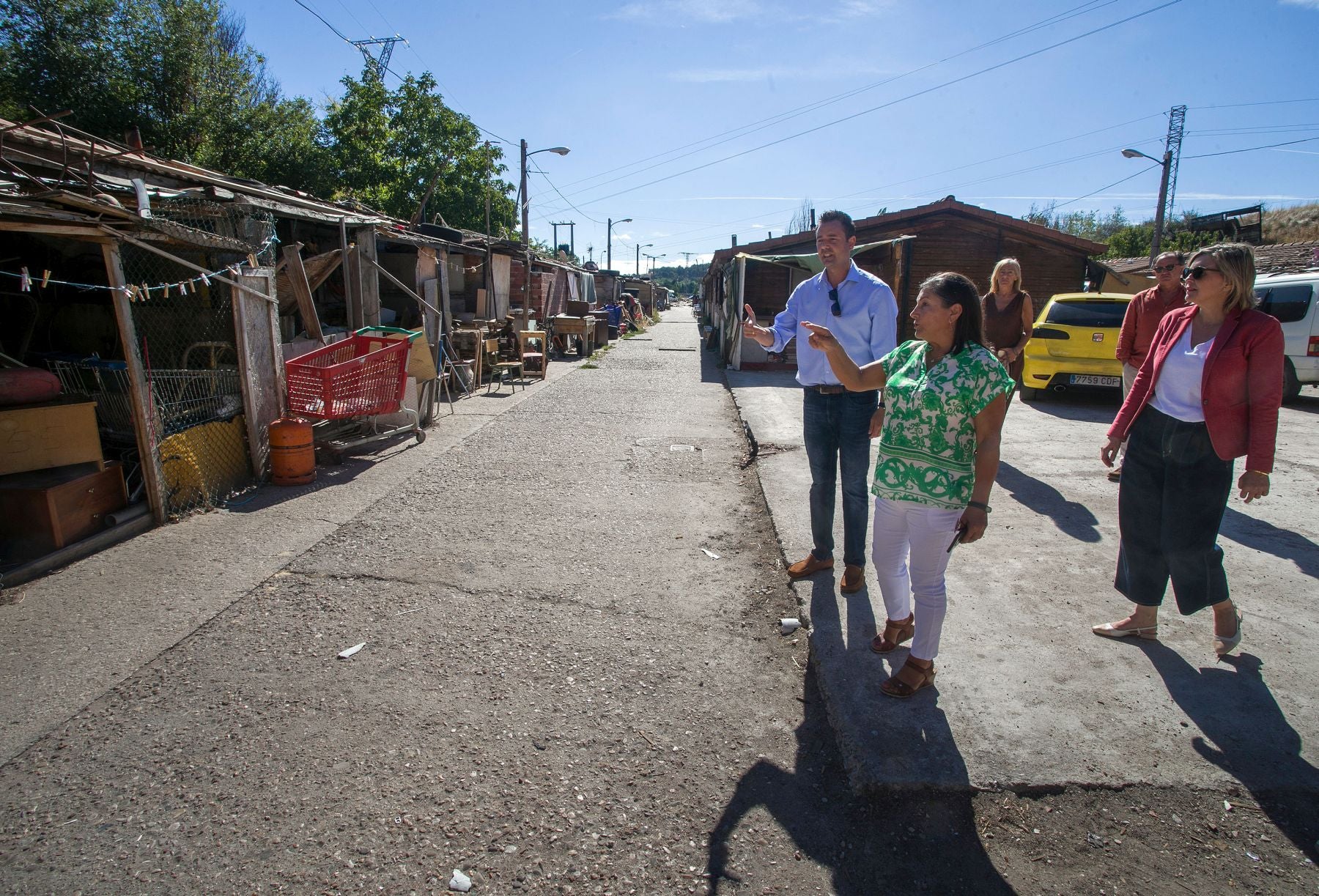 Fotos: El alcaolde de Burgos visita el poblado de El Encuentro