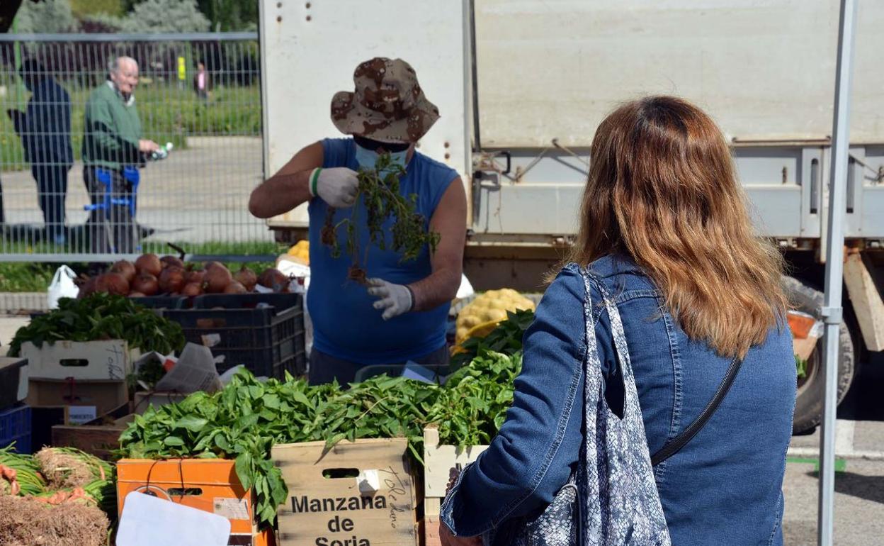 El mercado de frutas y hortalizas lleva varios años en Las Torres. 