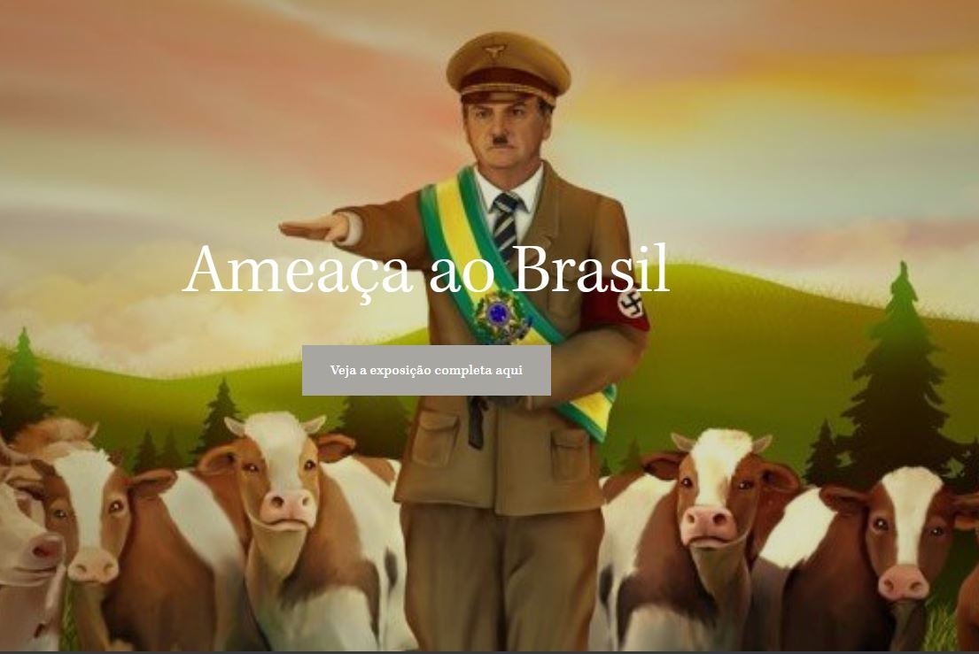 Captura de pantalla de la portada del dominio web 'bolsonaro.com.br'