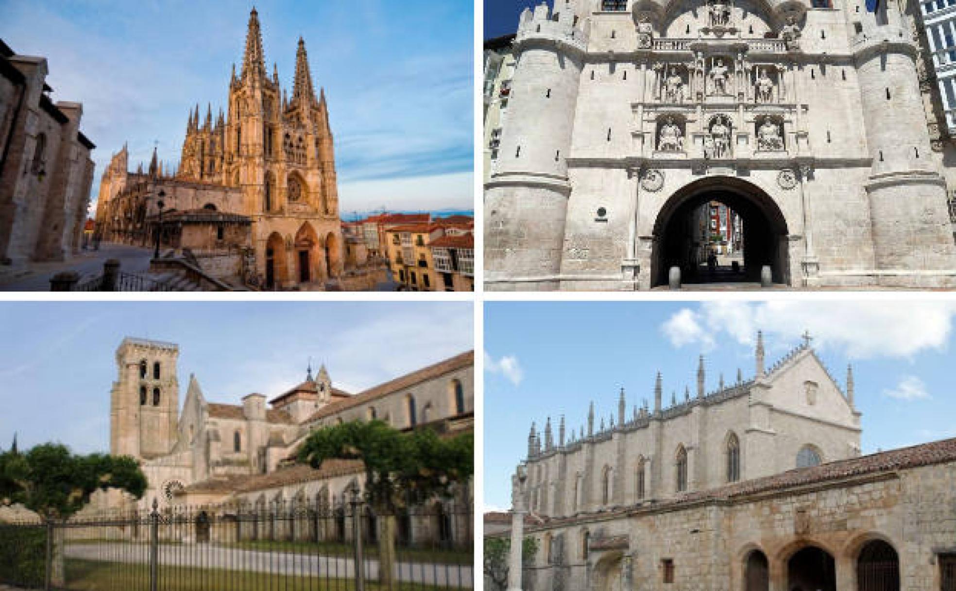 La catedral, el Arco de Santa María, el monasterio de Las Huelgas o la Cartuja son algunas de las visitas obligadas en Burgos.