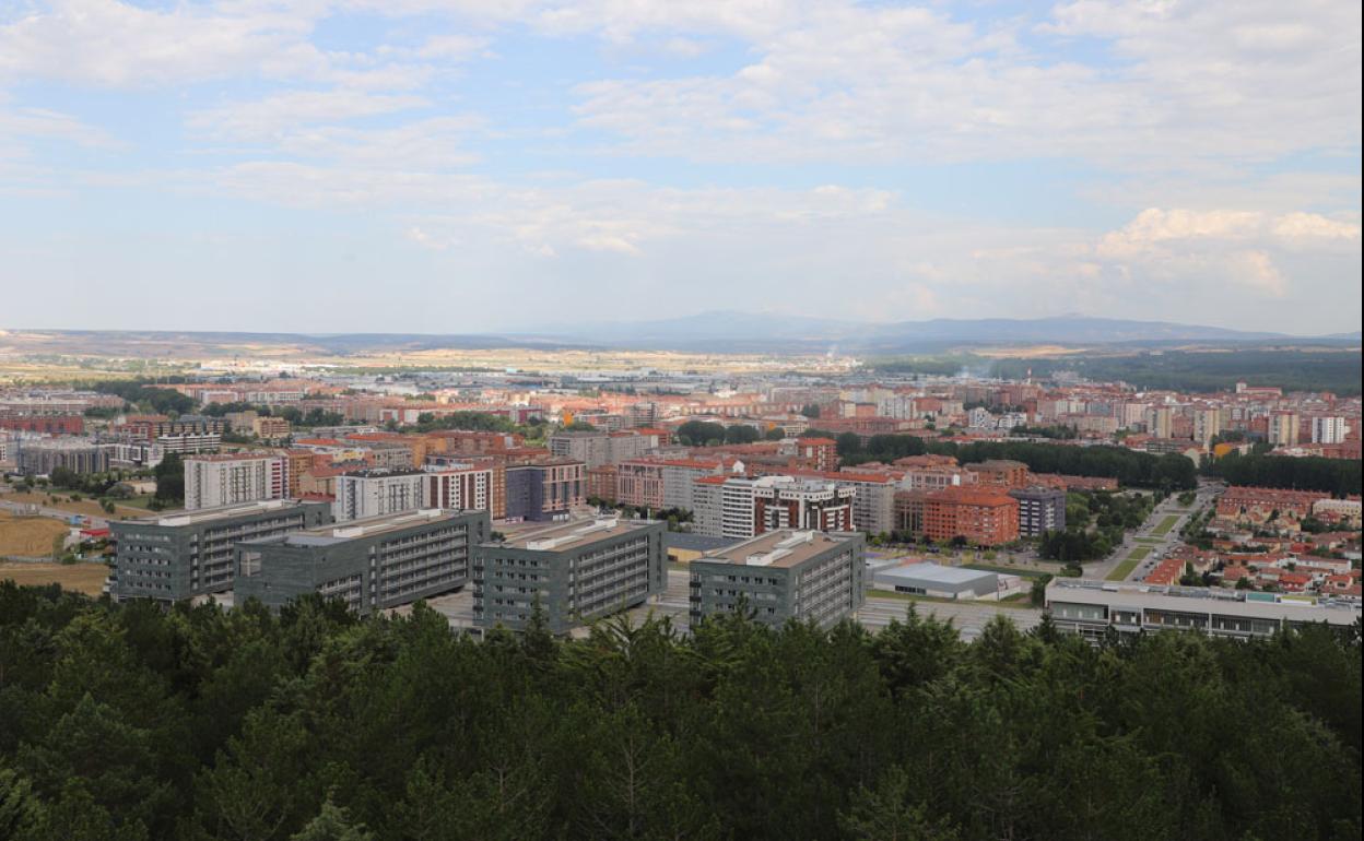 Imagen aérea de la ciudad de Burgos.