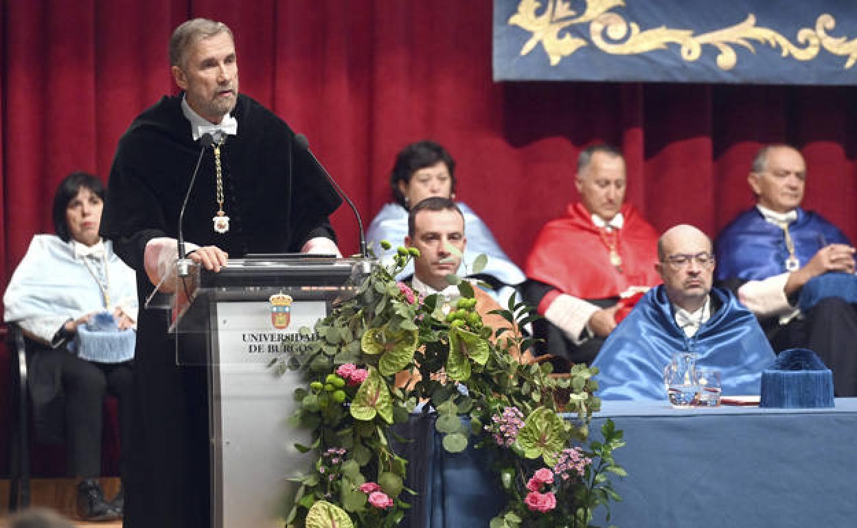 Inauguración del curso académico 2022/2023 el rector Manuel Pérez Mateos.