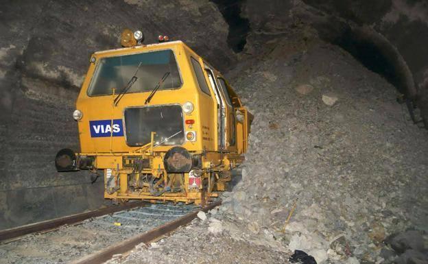 La bateadora se quedó atascada cuando el túnel de Somosierra se vino abajo en 2011.