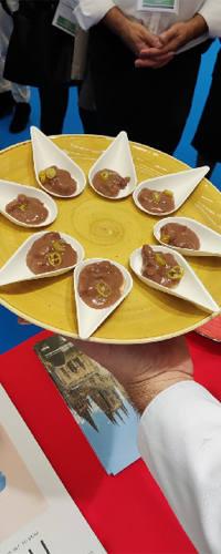 Una de los platos elaborados por los chefs burgaleses. 