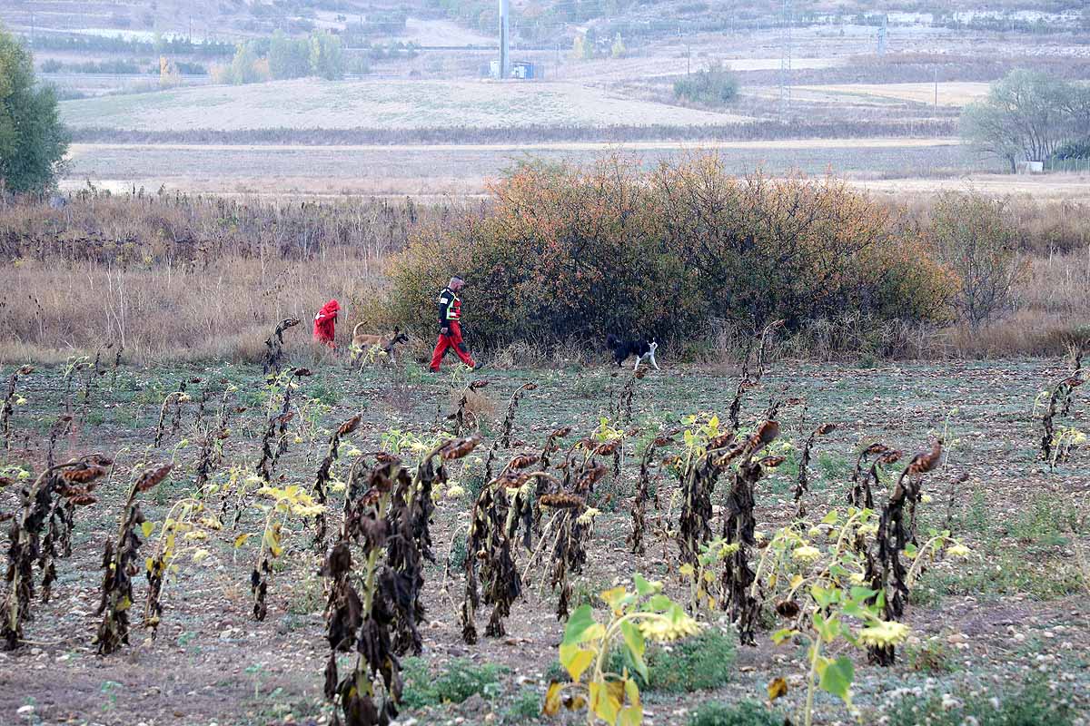 Fotos: La búsqueda del hombre desaparecido en Burgos cierra su octavo día sin novedades