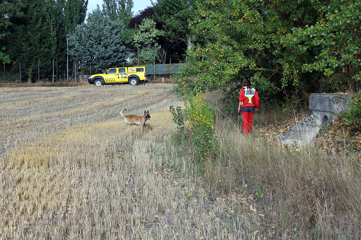 Fotos: La búsqueda del hombre desaparecido en Burgos cierra su octavo día sin novedades