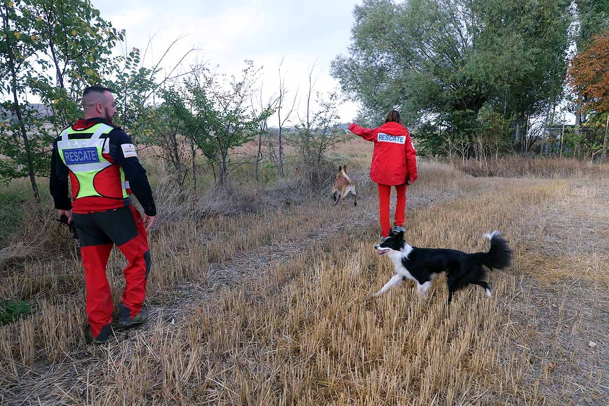 Fotos: La búsqueda del hombre desaparecido en Burgos cierra su octavo día sin novedades