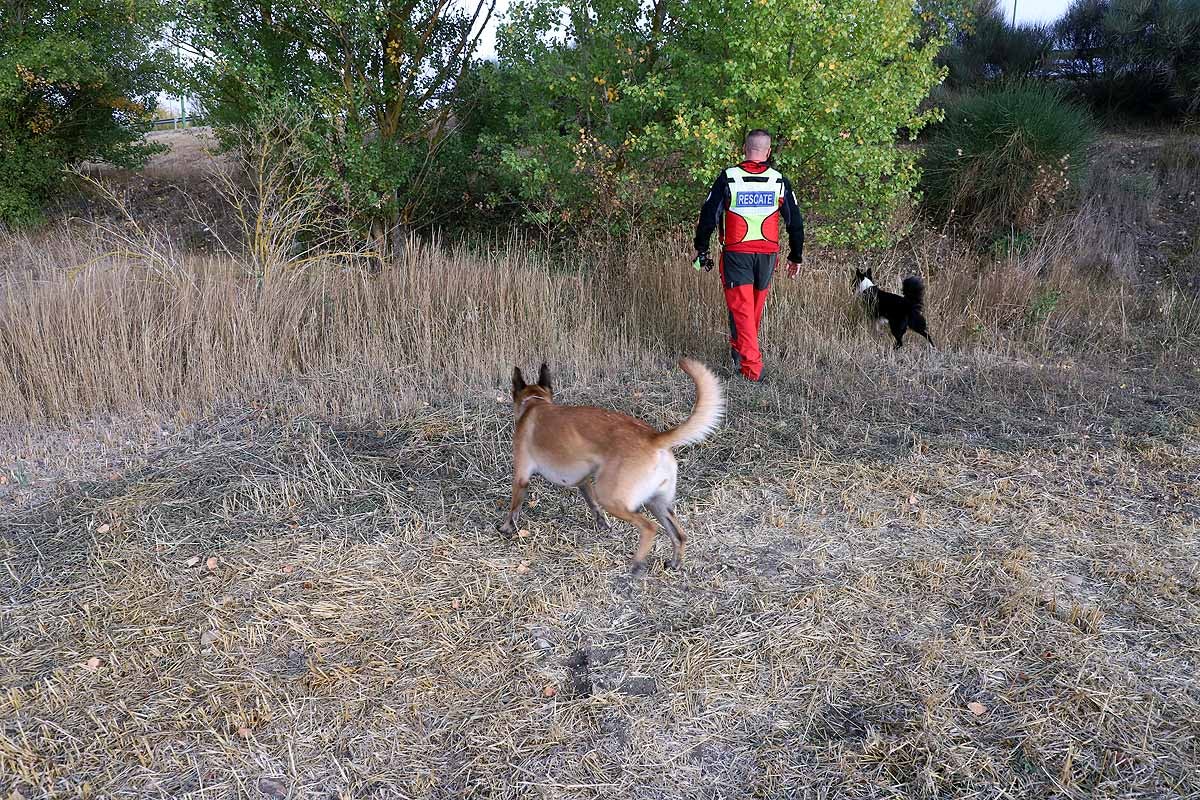 Fotos: La búsqueda del hombre desaparecido en Burgos cierra su octavo día sin novedades