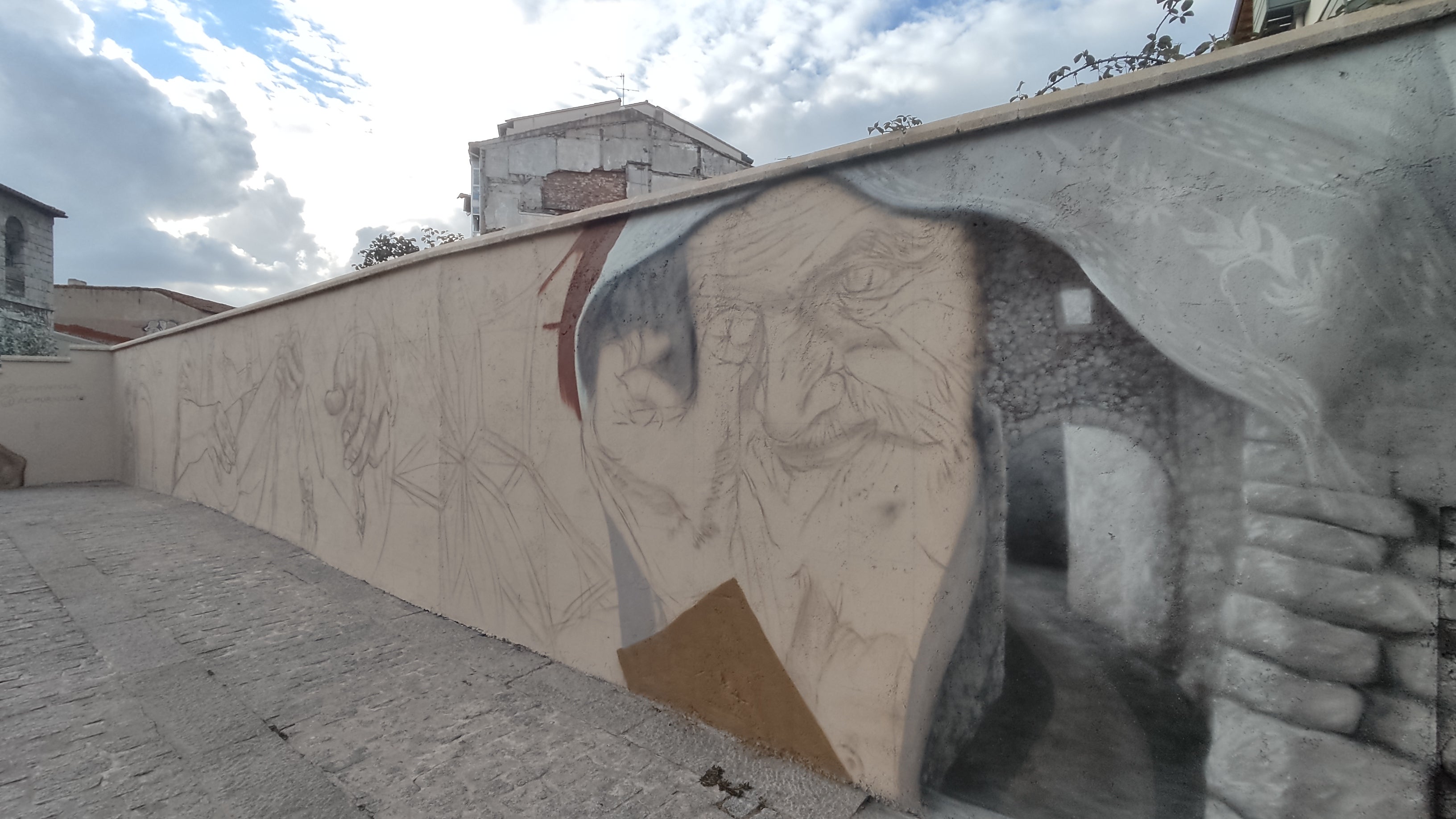 Burgos recrea en un mural histórico la convivencia de musulmanes, judíos y cristianos en la ciudad. 