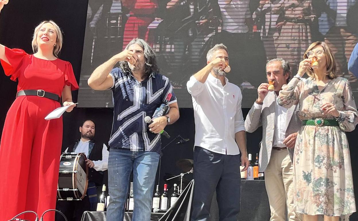 Fiesta de la Vendimia celebrada en Aranda de Duero. 